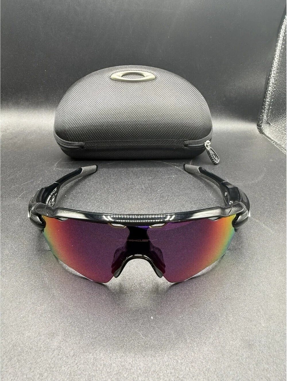 OAKLEY RADAR PACE POLISHED BLACK PRIZM ROAD CLEAR BLUETOOTH CONNECT SUNGLASSES
